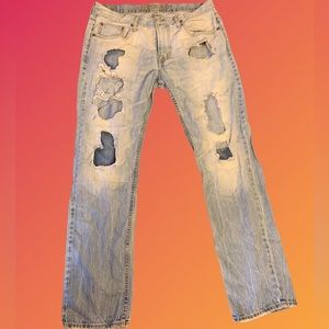 American Eagle Outfitters Ripped Washed Jeans 👖🪨